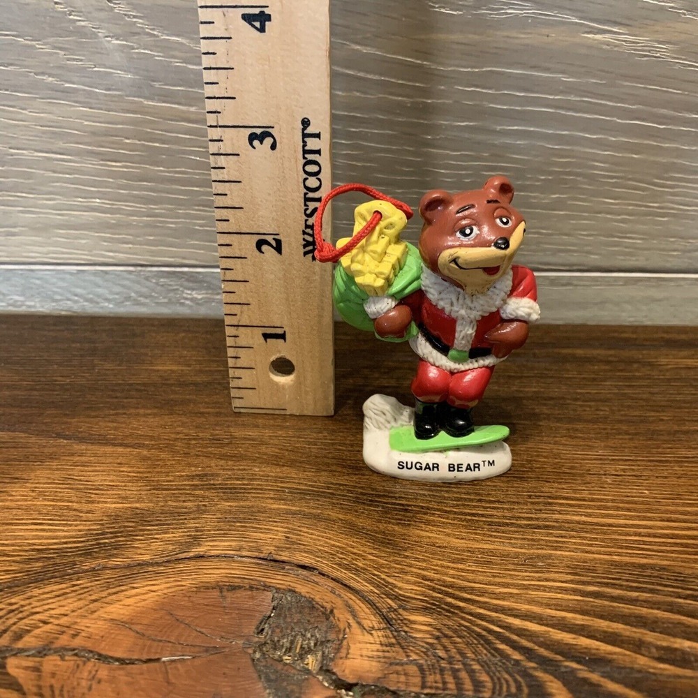 CHRISTMAS ORNAMENT SUGAR BEAR VINTAGE 1993 Post Golden Crisp‎ Cereal - Picture 5 of 5